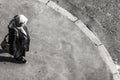 Old turkish woman alone on the street