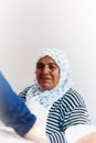 Old turkish woman smiling