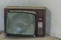 old tv in a corner