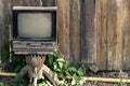 Old TV Left in the Backyard