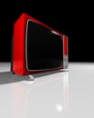 Old TV - RED Television Royalty Free Stock Photo