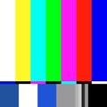 Old tv test screen. Retro no channel signal screensaver Royalty Free Stock Photo