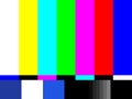 Old tv test screen. Retro no channel signal screensaver Royalty Free Stock Photo