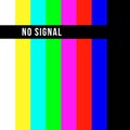 Old tv test screen. Retro no channel signal screensaver