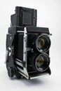 Old twin lens refleks camera Royalty Free Stock Photo