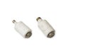 Old type fuses diazed used to protect installation for electrical overload Royalty Free Stock Photo