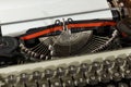 Old type writer Royalty Free Stock Photo