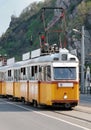 Old type yellow tram