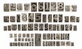 Old typeset numbers Royalty Free Stock Photo