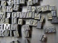 Old Typesetter letters Royalty Free Stock Photo