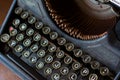 Vintage Typewriter Close up at keyboard Royalty Free Stock Photo