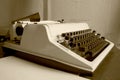 Retro typewriter with a sheet of paper Royalty Free Stock Photo