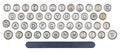 Old typewriter buttons Royalty Free Stock Photo