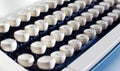 Old typewriter keyboard Royalty Free Stock Photo