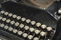 Old typewriter keyboard Royalty Free Stock Photo