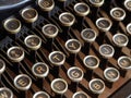 Old typewriter keys