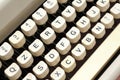 Old typewriter keys Royalty Free Stock Photo