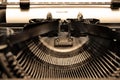 Old Typewriter Letters Typing Royalty Free Stock Photo