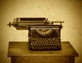 Old typewriter machine Royalty Free Stock Photo