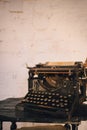 an old typewriter on the table. a gift for the writer.