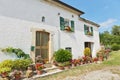 typical Tuscan farmhouse in Italy Royalty Free Stock Photo
