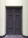 Old typical vintage wooden door