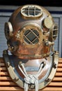 Old U.S. Navy Diving Helmet Royalty Free Stock Photo