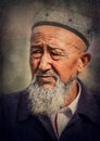 An old Uighur man Royalty Free Stock Photo