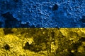 Old Ukraine grunge background flag