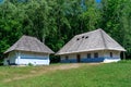 Old ukrainian house, Open-air Museum of Folk Architecture and Folkways of Ukraine in Pyrohiv Pirogovo village near Kiev, Ukraine Royalty Free Stock Photo