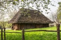 Old ukrainian house with straw Royalty Free Stock Photo