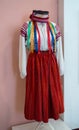 Old Ukrainian National Women`s clothing on a manneq