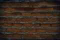 Old ultra orange brick wall, stone background or rock surface - good for web site or mobile devices