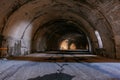 Old underground road tunnel inside mountain Royalty Free Stock Photo