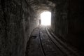 Old underground Soviet military bunker under fortification. Royalty Free Stock Photo