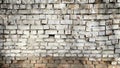 Old uneven crumbling brickwork. The texture is made of dilapidated brick. White brick wall Royalty Free Stock Photo