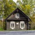 Old unique peasant house of 1830 Royalty Free Stock Photo
