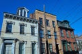 Old urban brick houses