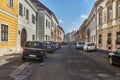 Old urban street in Budapest Royalty Free Stock Photo