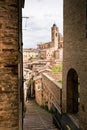 Old Urbino, Italy, cityscape at dull day Royalty Free Stock Photo