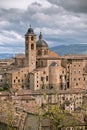 Old Urbino, Italy, Cityscape at Dull Day Royalty Free Stock Photo