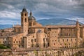 Old Urbino, Italy, Cityscape at Dull Day Royalty Free Stock Photo