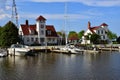 Old Coast Guard Quarters at Racine Wisconsin Royalty Free Stock Photo