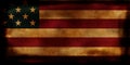 Old USA Flag with burned edges Royalty Free Stock Photo