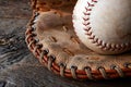 Old Used Baseball Equipment Royalty Free Stock Photo