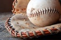 Old Used Baseball Equipment Royalty Free Stock Photo