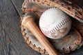 Old Used Baseball Equipment Royalty Free Stock Photo