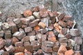 Old Used Bricks Royalty Free Stock Photo