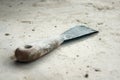Old, Used and Dirty Putty-Knife Royalty Free Stock Photo