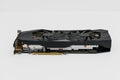 Old used graphic card processing unit GPU computer PCI express isolated Royalty Free Stock Photo